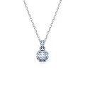 Swarovski® 'Birthstone' Women's Base Metal Necklace - Silver 5651794