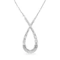 Swarovski® 'Hyperbola' Dames Metaal Collier - Zilverkleurig 5679438