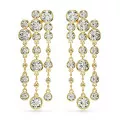 Swarovski® 'Imber' Women's Gold Plated Metal Drop Earrings - Gold 5680093