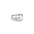 Swarovski® 'Hyperbola' Dames Metaal Ring (sieraad) - Zilverkleurig 5691231