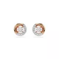 Swarovski® 'Dextera' Women's Gold Plated Metal Stud Earrings - Rose 5692258