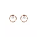 Swarovski® 'Dextera' Women's Gold Plated Metal Stud Earrings - Rose 5692263