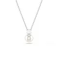 Swarovski® 'Matrix' Women's Base Metal Necklace - Silver 5693897