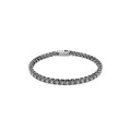 Swarovski® 'Matrix' Dames Metaal Armband (sieraad) - Zwart 5693929