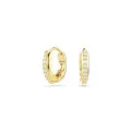 Swarovski® 'Matrix' Women's Gold Plated Metal Hoop Earrings - Gold 5697228