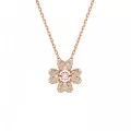 Swarovski® 'Idyllia' Women's Gold Plated Metal Necklace - Rose 5674211