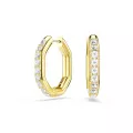 Swarovski® 'Dextera Octagon' Damen Verchromtem Metall Creolen - Gold 5724584