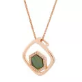 Orphelia® 'Elzia' Dames Zilver 925 925 Collier - Rosékleurig ZH-7372