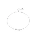 Swarovski® 'Constella Bars' Women's Base Metal Necklace - Silver 5705626