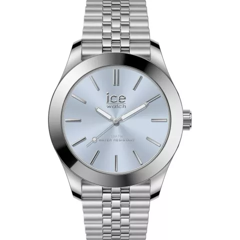 Ice Watch® Analogique 'Ice Steel - Silver Light Blue' Femmes Montre (Petite) 024744