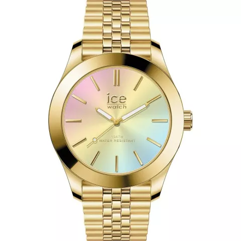Ice Watch® Analogique 'Ice Steel - Gold Rainbow' Femmes Montre (Petite) 024747