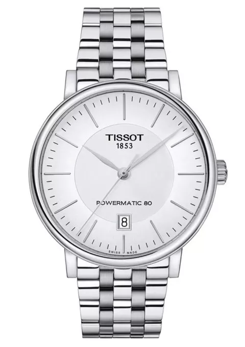 Tissot® Analoog 'Carson premium powermatic 80' Heren Horloge T1224071103100