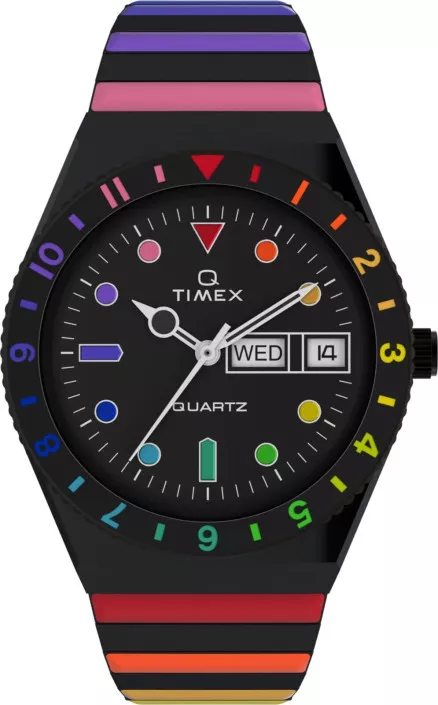Timex® Analogue 'Q Rainbow' Women's Watch TW2V65900