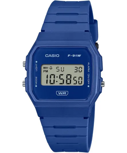 Casio® Digitaal 'Casio collection' Unisex Horloge F-91WB-2A1EF