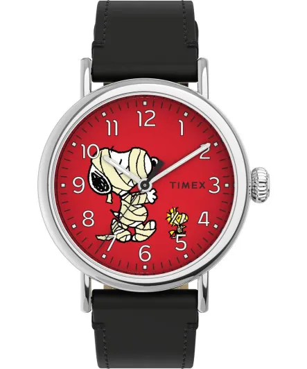 Timex® Analogue 'Peanuts Waterbury Standard' Men's Watch TW2U86000