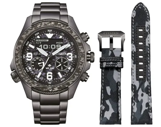 Citizen® Analoog En Digitaal 'Promaster land u822 limited edition' Heren Horloge JV1008-63E