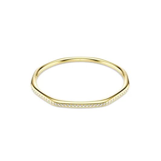 Swarovski® 'Dextera Octagon' Women's Gold Plated Metal Bracelet - Gold 5724581