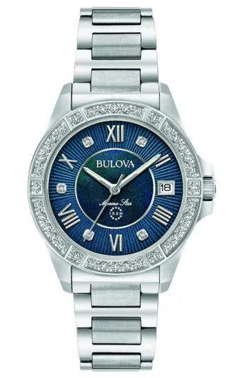 Bulova® Analoog 'Marine star' Dames Horloge 96R215
