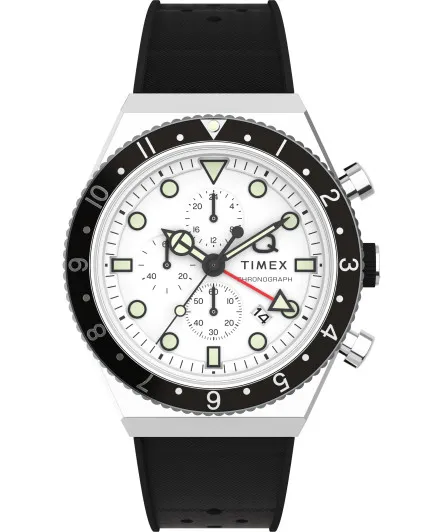 Timex® Chronograph 'Q Gmt Chrono' Herren Uhr TW2V70100