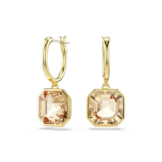 Swarovski® 'Millenia' Women's Gold Plated Metal Drop Earrings - Gold 5731148
