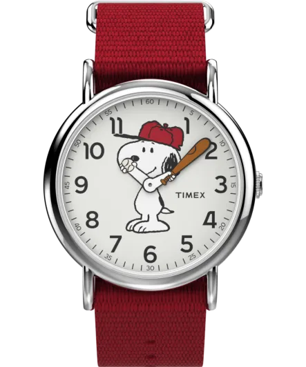 Timex® Analogique 'Peanuts Snoopy Weekender' Unisexe Montre TW2R41400
