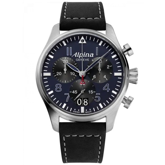 Alpina® Chronograph 'Startimer Pilot' Men's Watch AL-372NB4S6