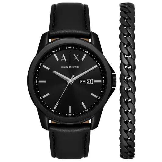Armani Exchange® Analoog 'Banks' Heren Horloge AX7147SET