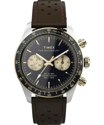 Timex® Chronograaf 'Waterbury heritage' Heren Horloge TW2Y24100