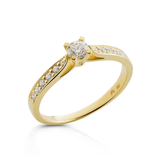 Orphelia® Women's Yellow gold 18C Ring - Gold RD-3929
