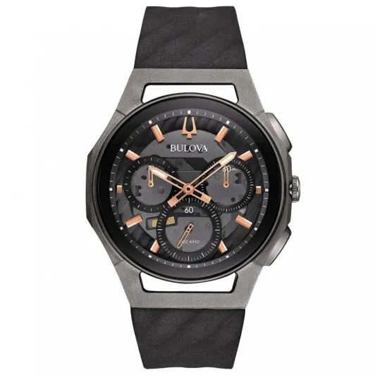 Bulova® Chronograph 'Curv' Men's Watch 98A162