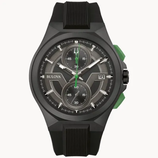 Bulova® Chronograph 'Maquina' Men's Watch 98B381
