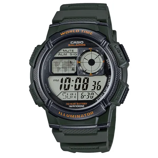 Casio® Digital 'Collection' Herren Uhr AE-1000W-3AVEF