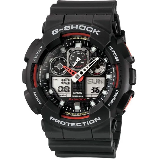 Casio® Analogique - Digital 'G-shock' Hommes Montre GA-100-1A4ER