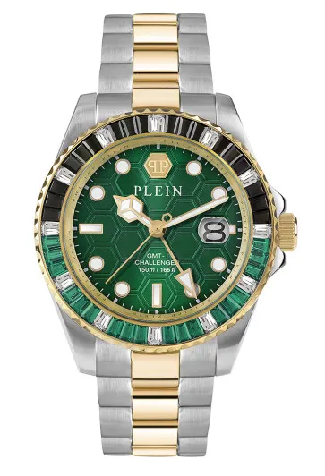 Philipp Plein® Analoog 'Gmt-i challenger baguettes' Heren Horloge PWPZA0224