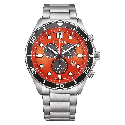 Citizen® Chronograaf 'Of sporty aqua' Heren Horloge AT2560-84X