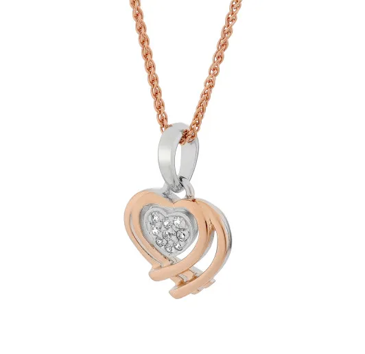 Orphelia® 'Anni' Femmes Argent Collier avec pendentif - Argent/Rose ZH-7368 RG