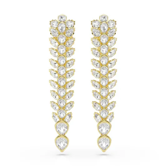 Swarovski® 'Idyllia' Women's Gold Plated Metal Drop Earrings - Gold 5723138