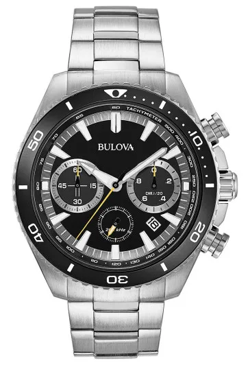 Bulova® Chronograph 'High Frequency Quartz' Men's Watch 98B298