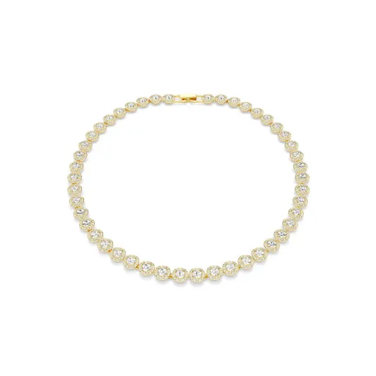 Swarovski® 'Una angelic' Dames Verguld Metaal Collier - Goudkleurig 5720505