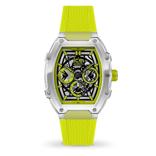 Ice Watch® Multi Dial 'Ice boliday - clear yellow skel' Unisex Horloge (Medium) 024286