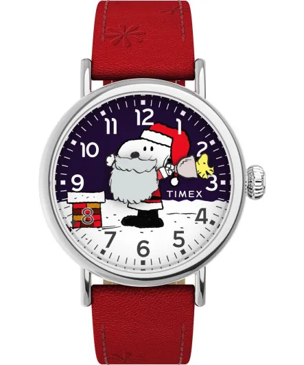 Timex® Analoog 'X peanuts standard snoopy santa' Unisex Horloge TW2W44400