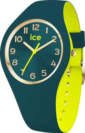 Ice Watch® Analoog 'Ice duo chic - dark green lime' Dames Horloge (Small) 023280