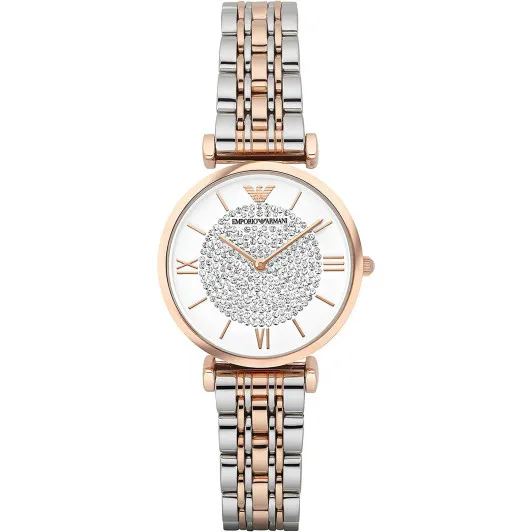 Emporio Armani® Analoog 'Gianni t-bar' Dames Horloge AR1926