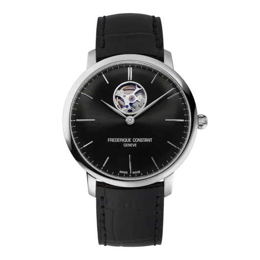Frederique Constant® Analog 'Slimline Heart Beat' Herren Uhr FC-312B4S6
