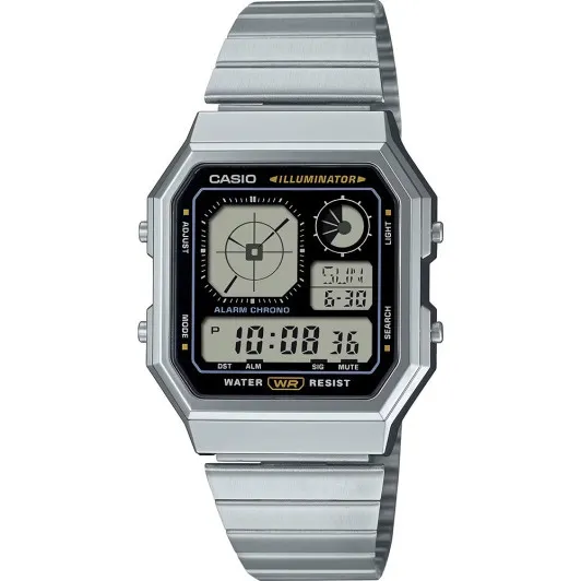 Casio® Digitaal 'Casio collection vintage' Unisex Horloge A130WE-1AEF