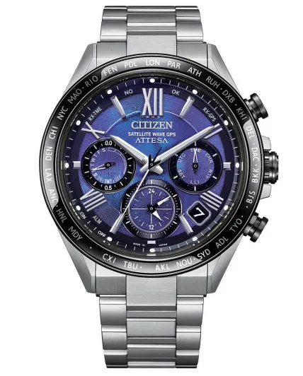 Citizen® Chronograaf 'Attesa satellite wave' Heren Horloge CC4075-50L