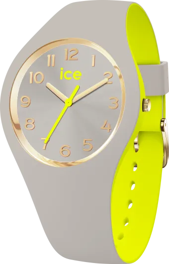 Ice Watch® Analoog 'Ice duo chic - grey lime' Dames Horloge (Small) 023279