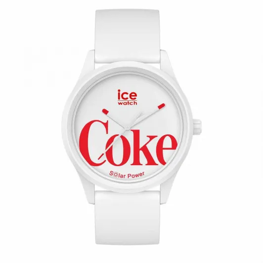 Ice Watch® Analoog 'Coca cola×ice-watch - white' Unisex Horloge (Medium) 018513