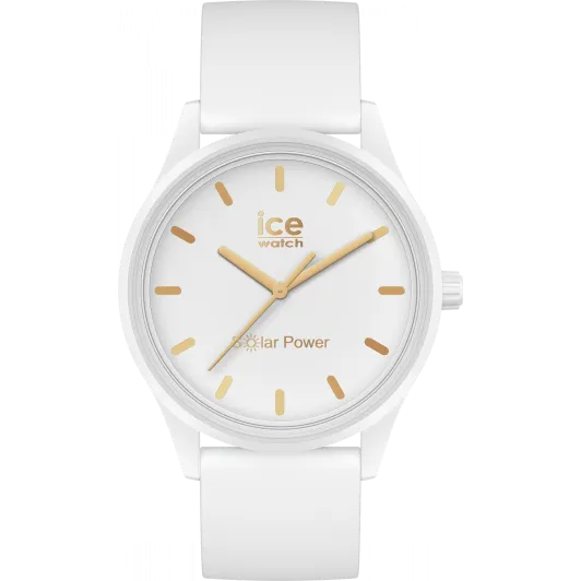 Ice Watch® Analoog 'Ice solar power - white gold' Dames Horloge (Medium) 020301