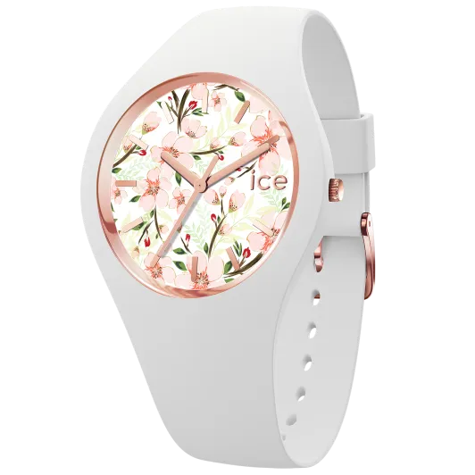 Ice Watch® Analoog 'Ice flower - white sage' Dames Horloge (Medium) 020516